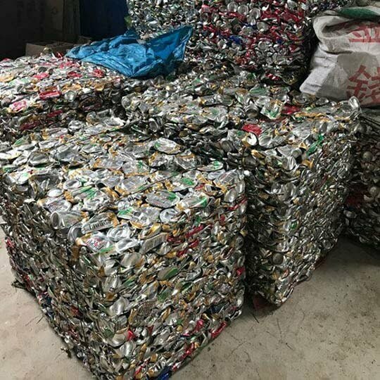 Baled Aluminum Cans and Scraps