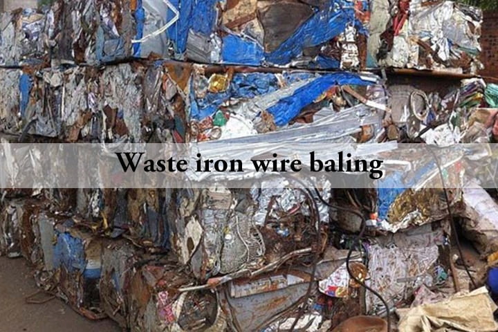 Waste iron wire baling
