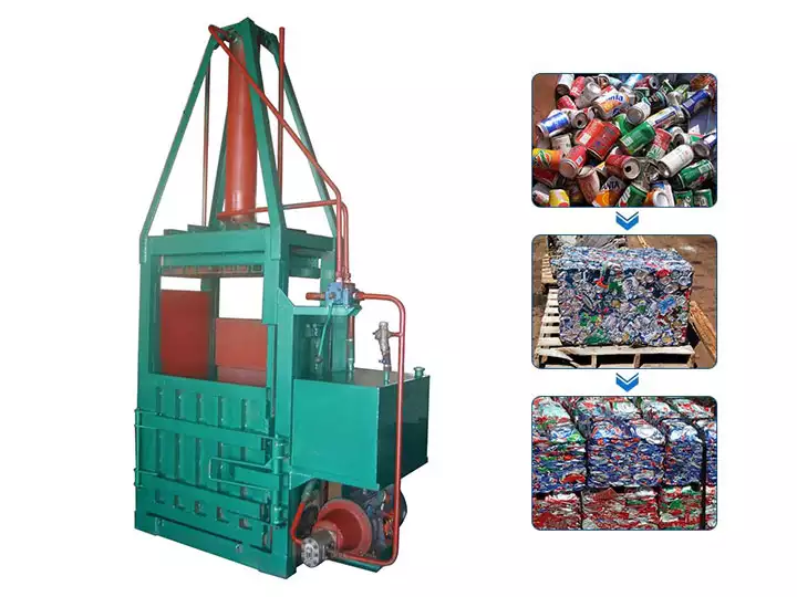 Aluminum can baler