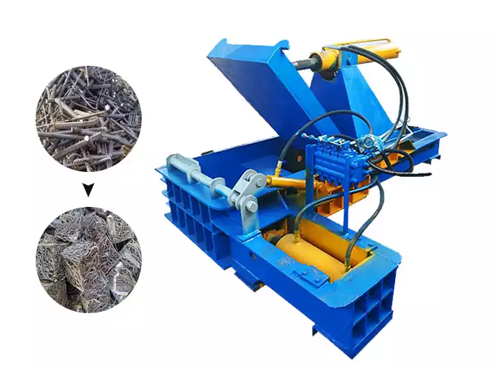 Scrap metal baler