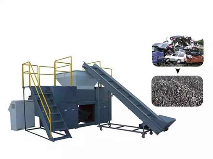 Waste Metal Shredder Machine