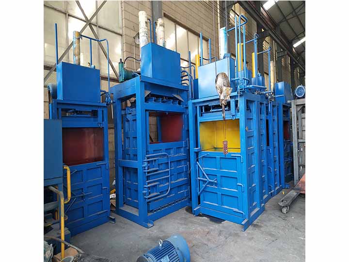 vertical cardboard baling machine