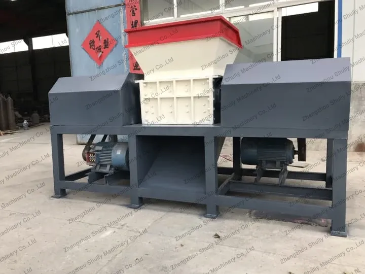 waste plastic double shaft shredder