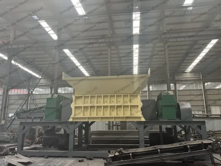 heavy duty two shaft shredder with stand