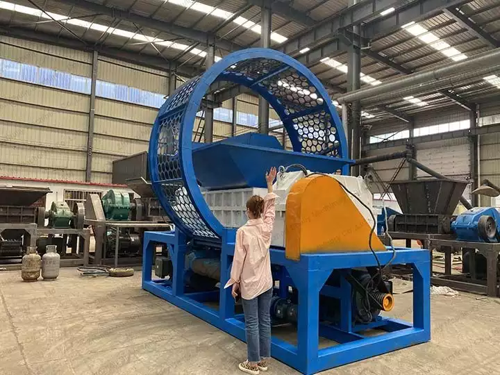 large-tire-recycling-shredder