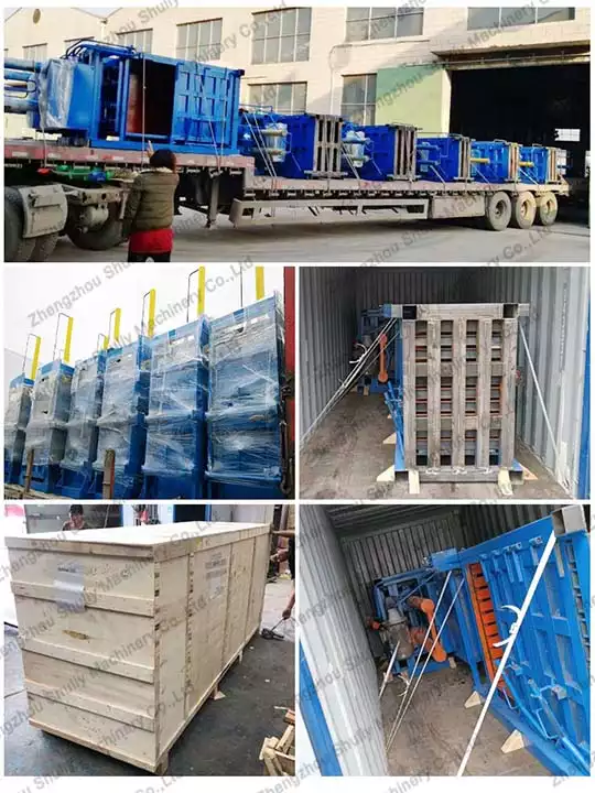 Packing and shipping for vertical baler