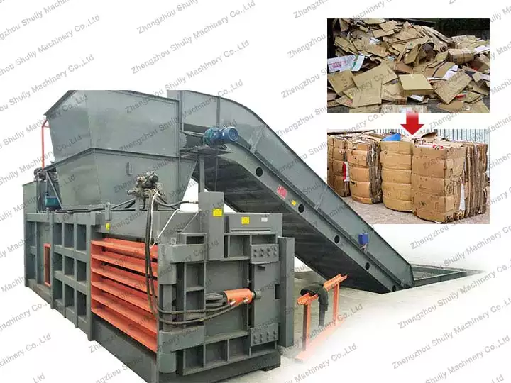 Hydraulic waste cardboard baler for sale