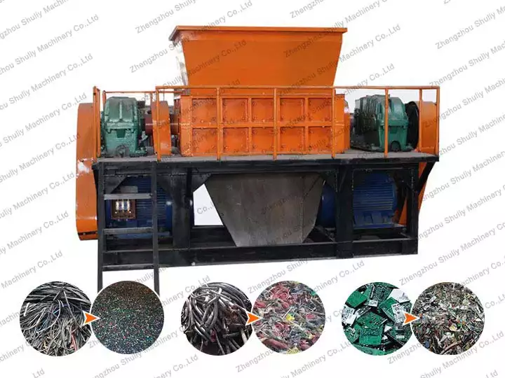 Waste cable shredder machine