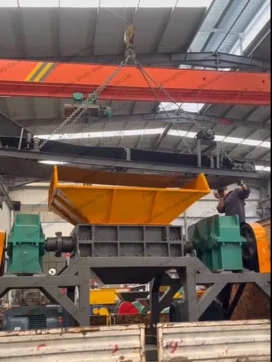 Sl-1000 Tyre Recycling Shredder For South African Tire Recycling Enterprise 5 Tire shredder machine with conveyor