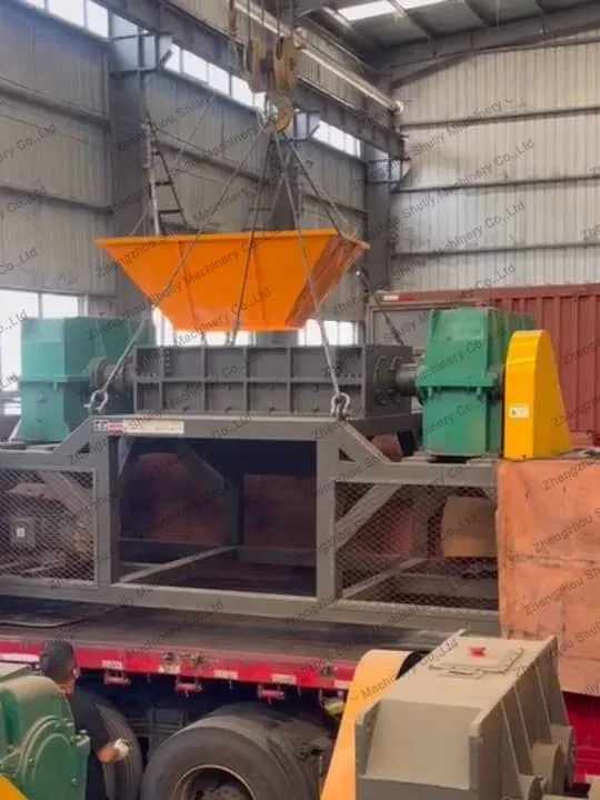 Sl-1000 Tyre Recycling Shredder For South African Tire Recycling Enterprise 6 Tyre recycling shredder for delivery
