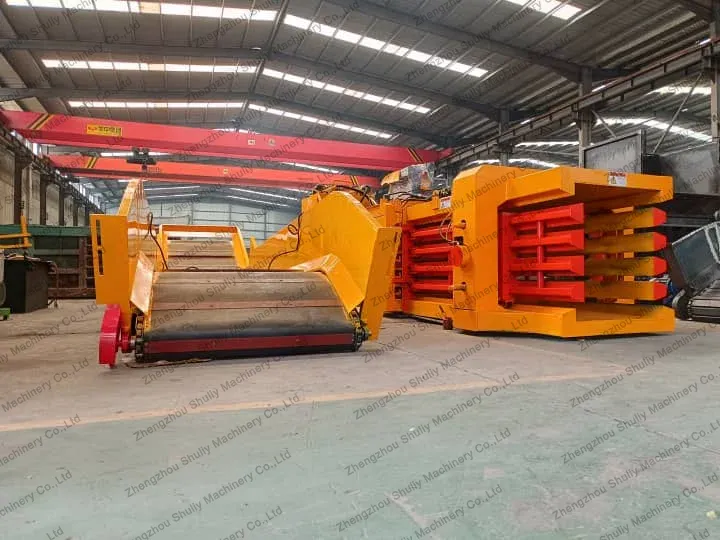 160T Horizontal Paper Baler Machine For Vietnam Recycling Station 2 Fully automatic horizontal baling machine for waste paper recycling