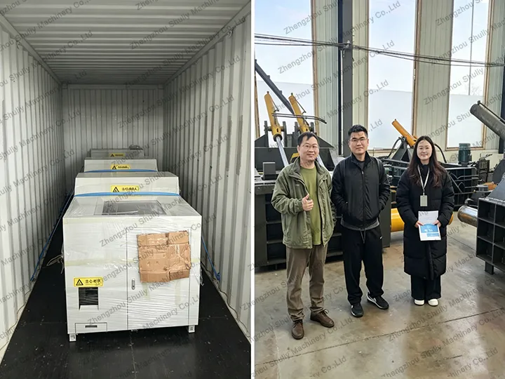 Metal briquette press factory visit and delivery
