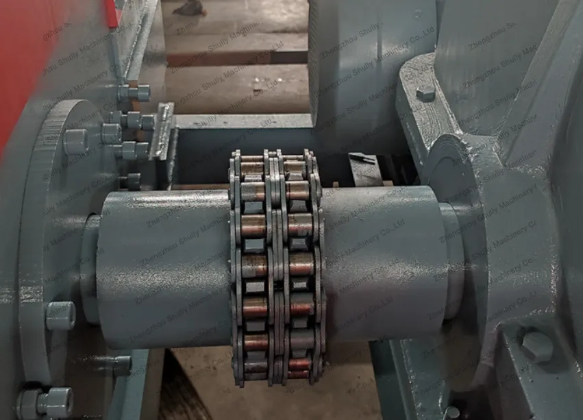 Double-Head Scrap Rebar Granulator Cutting Machine 5 Heavy-duty chain drive shaft for rebar cutting and cropping machine