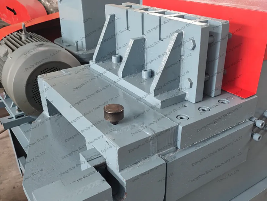 Double-Head Scrap Rebar Granulator Cutting Machine 4 Reinforced 60mm steel plate body for scrap rebar granulator machine