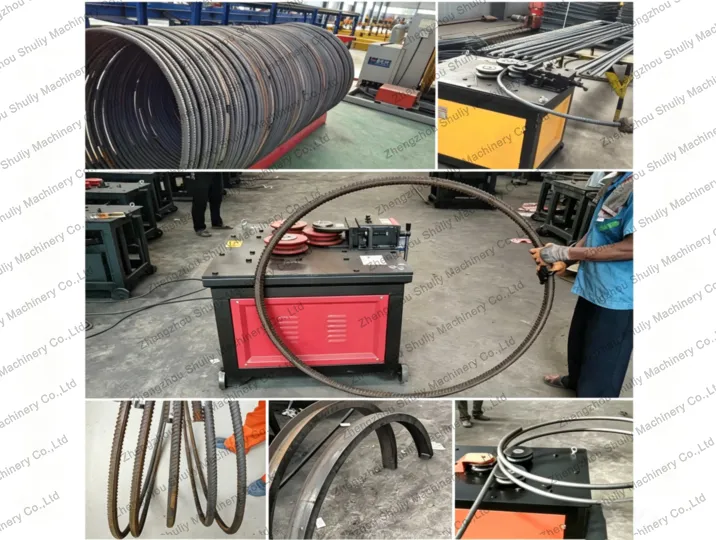 materials that rebar circular bending machine process