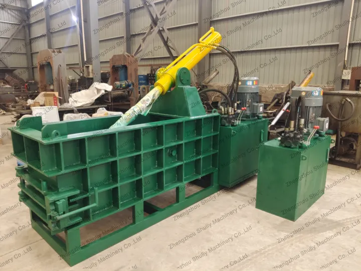 Custom Sl-125T Metal Scrap Baling Press Machine For A Repeat Customer In Somalia 1 Metal scrap baling press machine