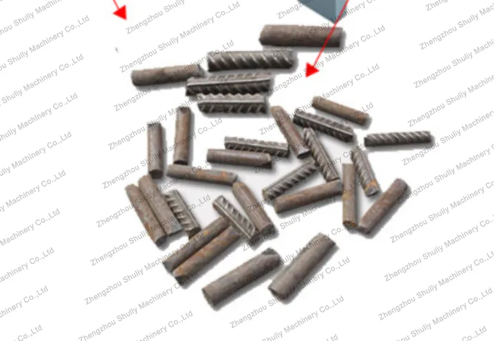 Double-Head Scrap Rebar Granulator Cutting Machine 2 Rebar pellets